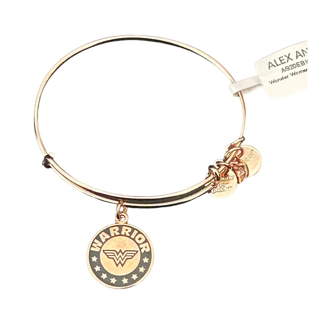 Alex and Ani Wonder Woman Warrior Bangle Rose Gold AS20EBWWWSR NEW WITH TAG